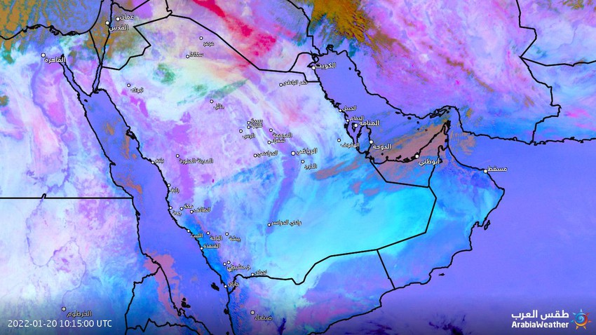Kuwait - update at 1:50 pm | A strong sandstorm is moving towards the country in the coming hours