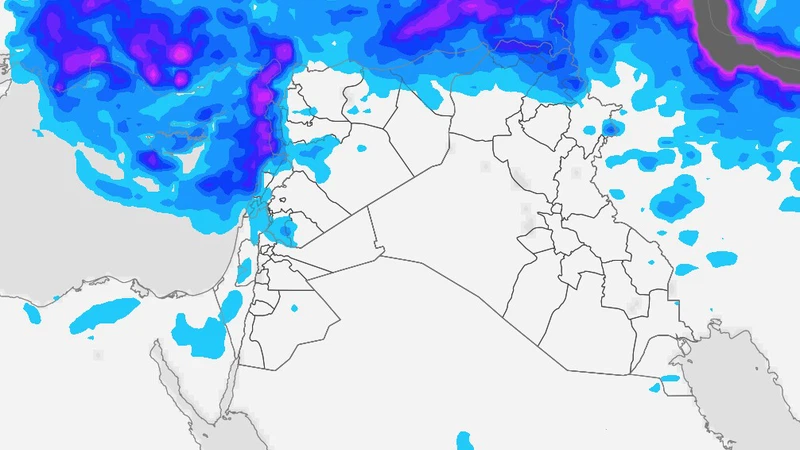 يجلب أمطار رعدية.. منخفض جوي ضعيف شرق المتوسط يؤثر على بعض مناطق بلاد الشام | عرب تايم يجلب أمطار رعدية.. منخفض جوي ضعيف شرق المتوسط يؤثر على بعض مناطق بلاد الشام | عرب تايم
