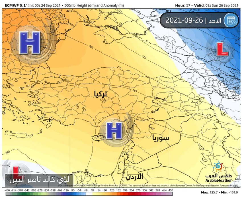 Return of stability / new rise in temperatures ArabiaWeather