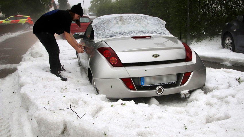 Video | Intense hailstorm turns Germany into a winter landscape