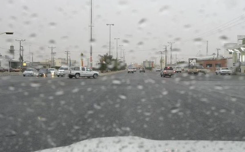 صورة لقطرات من المطر في الرياض - عبر موقع سبق 