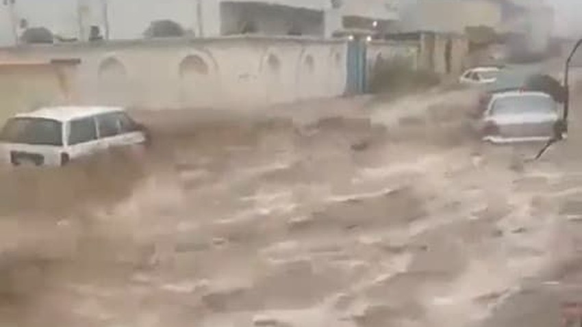 vidéo | Kesir Djeddah 2022... des nuages noirs et d&#39;énormes quantités de pluie en seulement deux heures !