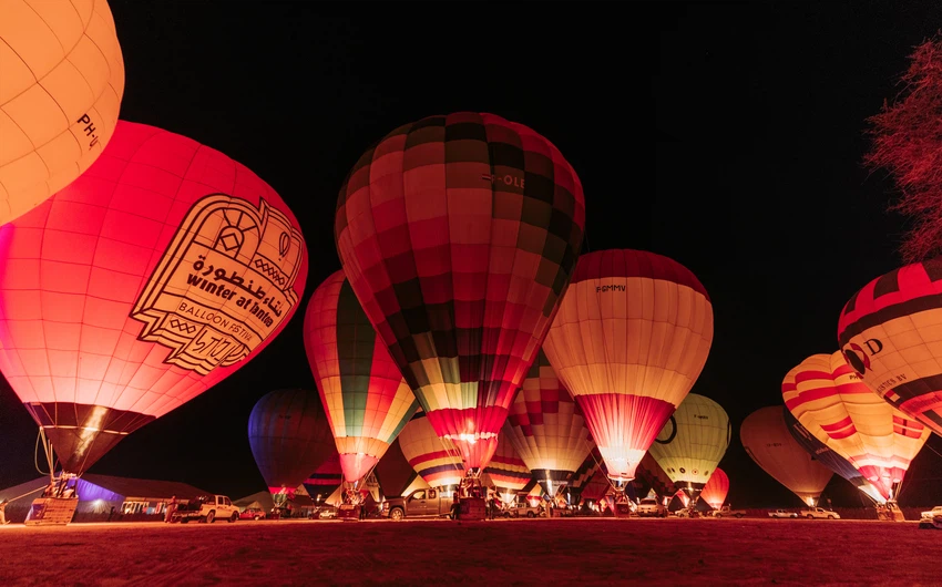 Video and photos | `Al-Ula` enters the Guinness Book of Records with the largest nightly balloon show in the world