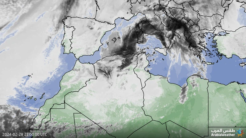 الجزائر – 10:25 مساءً | أمطار غزيرة وثلوج كثيفة أحياناً خلال الساعات القادمة ويوم الخميس | طقس العرب الجزائر – 10:25 مساءً | أمطار غزيرة وثلوج كثيفة أحياناً خلال الساعات القادمة ويوم الخميس | طقس العرب