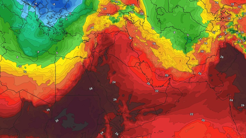 مصر : المُنخفض الجوي الخماسيني يبتعد عن أجواء البلاد يوم الإثنين وإنخفاض كبير مُرتقب على درجات الحرارة