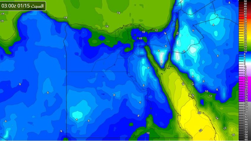 Egypt | The effect of the very cold air mass on Friday and temperatures below 10 degrees Celsius at night deepened in large parts of the country