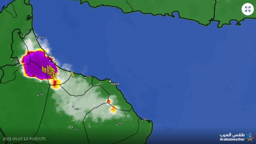 Sultanate of Oman | Severe thunderstorms and serious warnings of flood risks in North Al Batinah