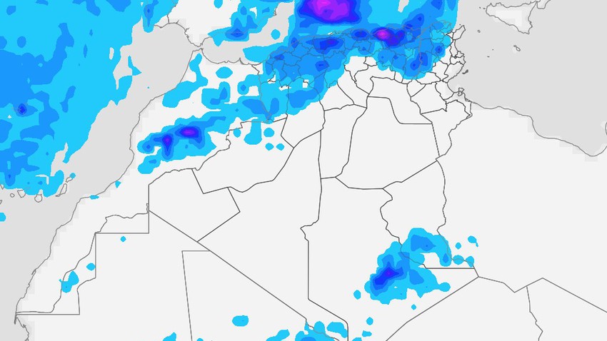 الجزائر | أمطار رعدية مُتوقعة على بعض المناطق خلال الأيام القادمة 