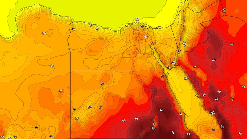 Egypt: a decrease in temperatures during the next two days