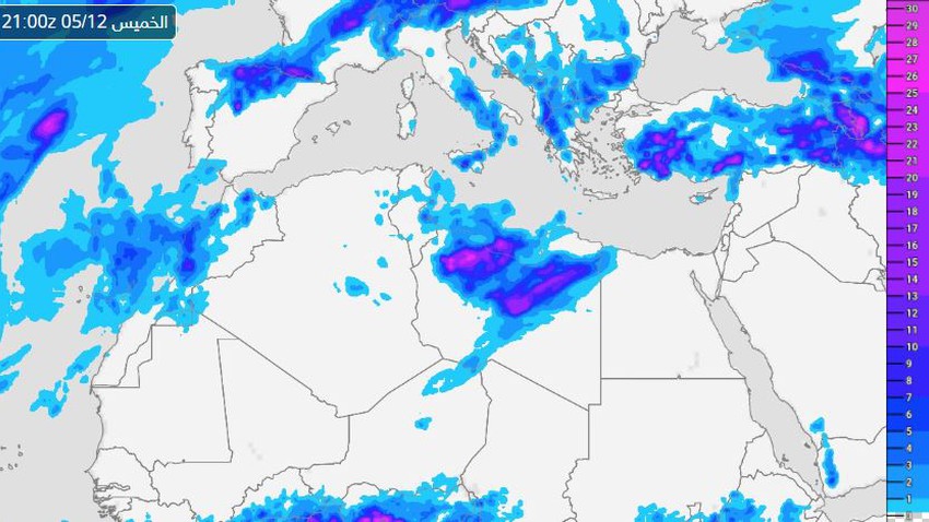 Maghreb | Active air disturbances affecting many parts of Morocco and Libya in the coming days