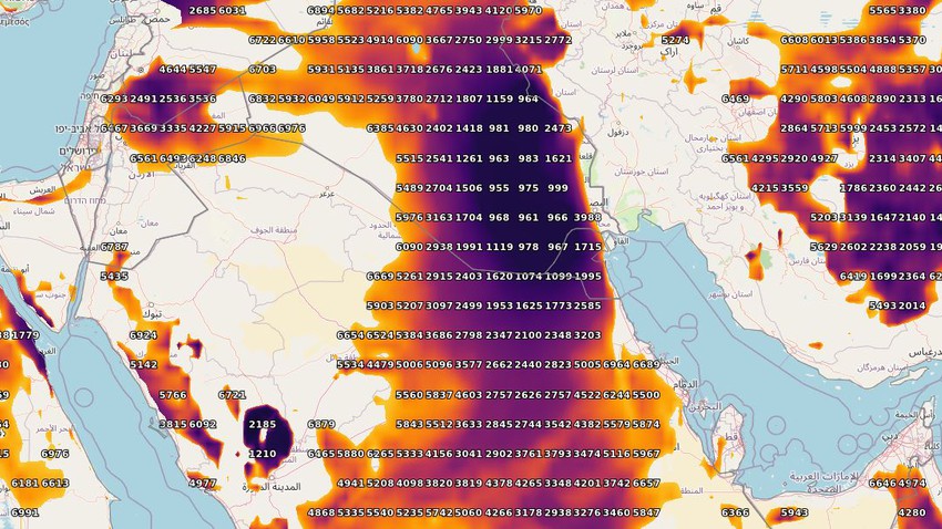 Iraq and Kuwait: Dusty winds will continue to operate in some areas during the coming days
