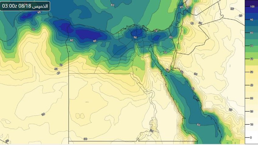 مصر : استمرار الأجواء حارة نهاراً مع عُبور للسحب المنخفضة ساعات الصباح خلال الأيام المُقبلة