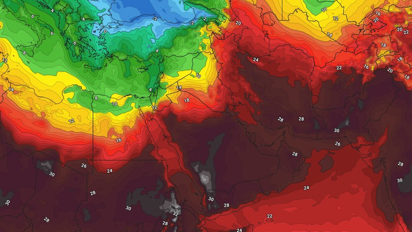 مصر | تدني لافت في مُستويات درجات الحرارة مُنتصف الأسبوع الحالي وتحول الأجواء إلى ربيعية لطيفة في أغلب الأنحاء