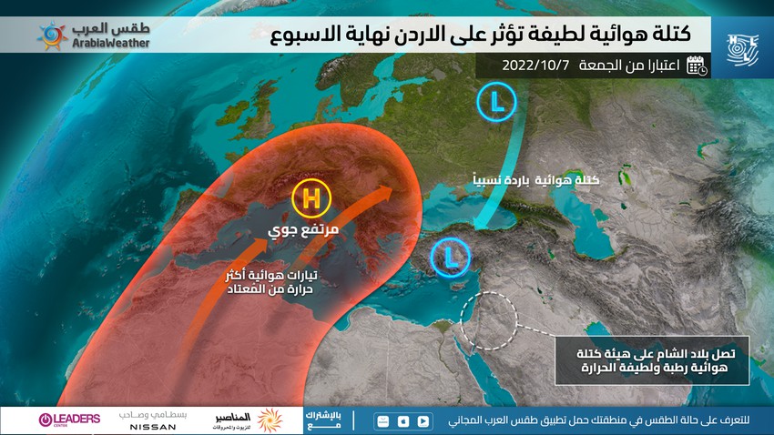 الأردن | بقاء درجات الحرارة قريبة من مُعدلاتها الأربعاء و الخميس و تغيُّر منتظر على الأنظمة الجوية (تفاصيل)