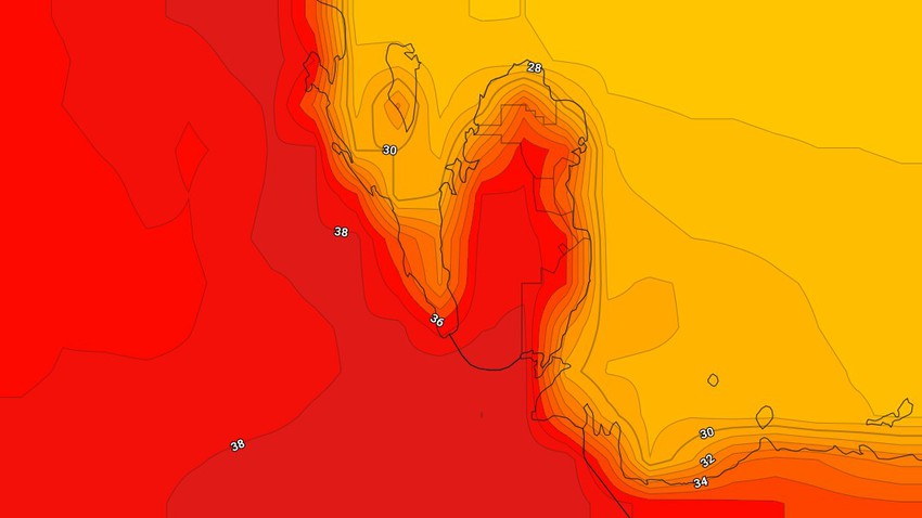 Qatar | A significant decrease in the chances of rain and brisk winds may raise dust in some areas at the end of the week