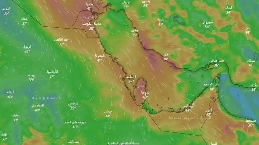 قطر و البحرين: ارتفاع واضح على نسب الرطوبة و ضباب مُحتمل في بعض المناطق الأربعاء و نشاط للرياح نهاية الأسبوع الحالي