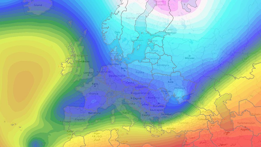Winter strikes the European continent again, and a strong wave of cold sweeps through large parts of it.. What are the effects of this on the Arab world?