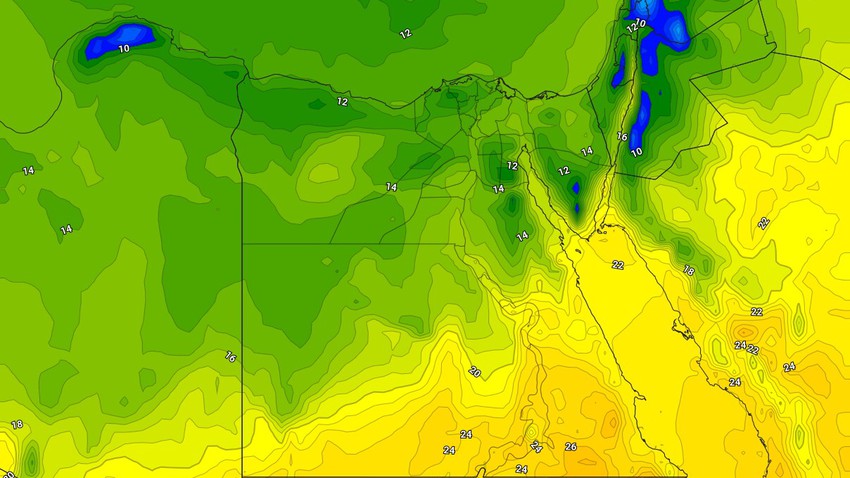 Egypt&#39;s weather: a sharp drop in temperatures on Wednesday, and the return of cold weather again
