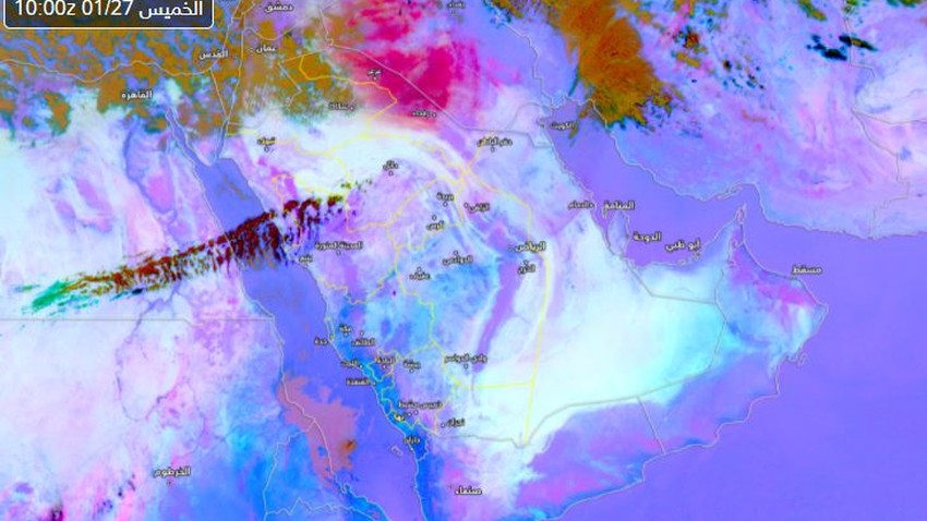 Saudi Arabia: A strong dust wave affects parts of the northern border, amid almost lack of horizontal visibility in some areas