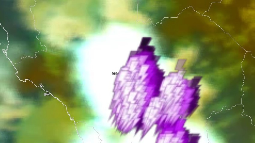 Mise à jour 12h20 minuit: des orages d&#39;intensité variable sont observés à Médine