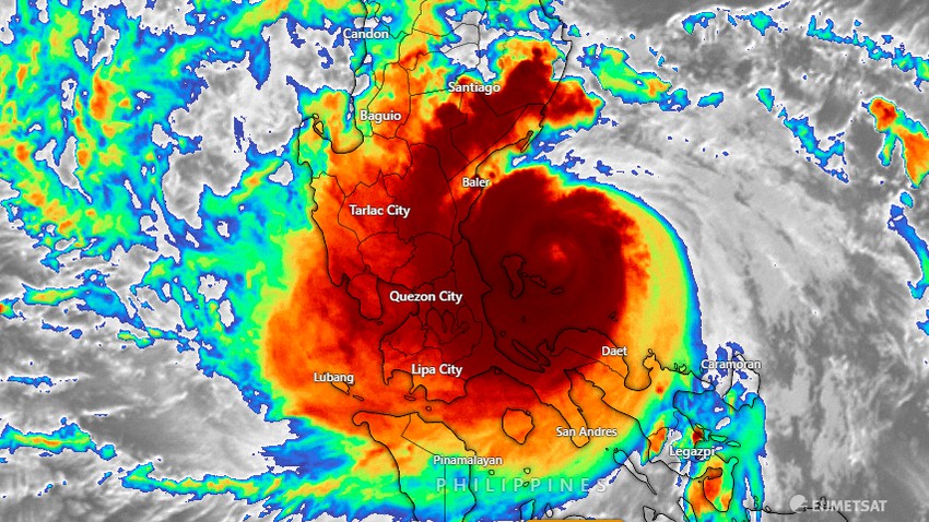 Category 5 typhoon Noro threatens the Philippines, and expectations are to cross the most violent part in the coming hours