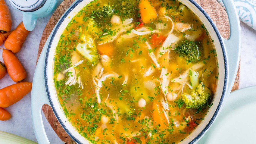 Ramadan soups | Chicken detox soup with vegetables