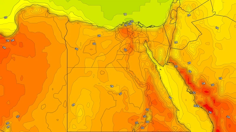 Egypt | An additional rise in temperatures and a relatively hot atmosphere on Monday Egypt | An additional rise in temperatures and a relatively hot atmosphere on Monday