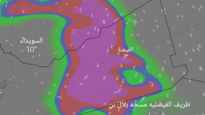 Jordan | Warning of a lack of horizontal visibility due to dense fog on Sunday/Monday night in the eastern plains and Badia