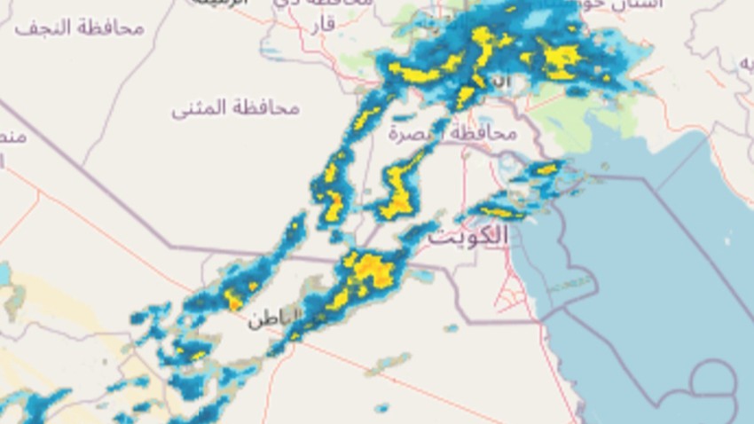 الكويت - تحديث الساعة 4:00 مساءً | زخات من الأمطار على بعض المناطق وتوقعات بتحسن فرص هطول الأمطار الساعات القادمة