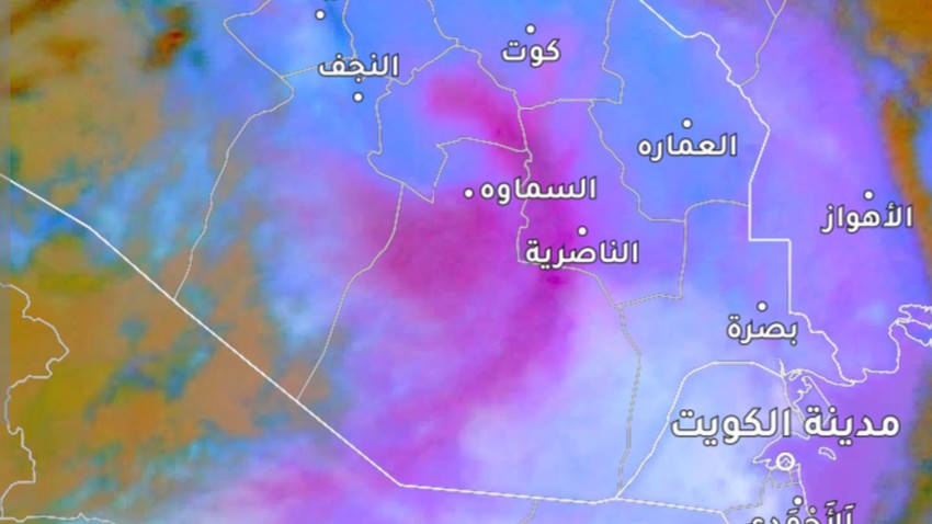العراق - تحديث الساعة 1:30 بعد الظهر | استمرار رصد الموجات الغُبارية وهذا موعد انحسارها
