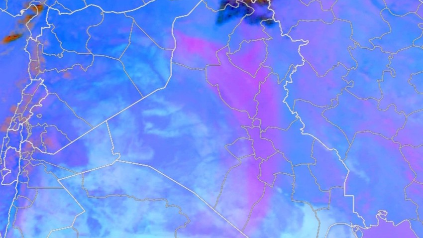 العراق - الساعة 9:40 صباحاً | موجة غُبارية تضرب العديد من المناطق صباح اليوم والرؤية الأفقية تنخفض إلى 200متر في بغداد 