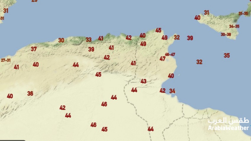 الأعلى منذ 80 عام | العاصمة تونس تسجل درجات حرارة قياسية وغير مسبوقة لامست ال50 درجة الثلاثاء 10/8/2021
