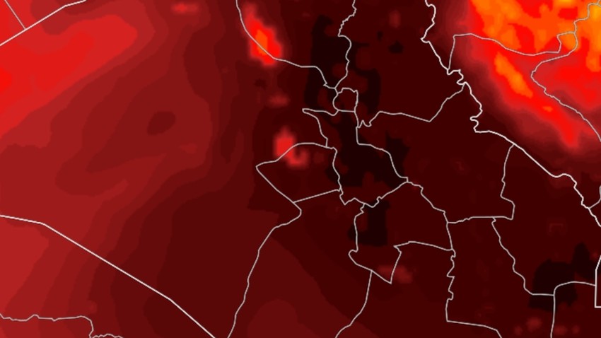 العراق - نهاية الأسبوع | الموجة الحارة تشتد ودرجات الحرارة تلامس ال50 مئوية في العاصمة بغداد   