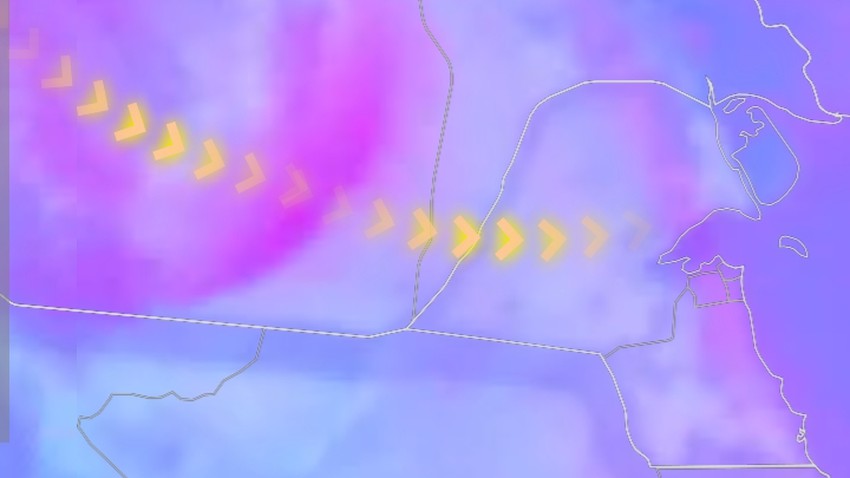 Kuwait - Update at 6:50 pm | Monitoring the state&#39;s impact on a new wave of dust, starting from the western regions for the next few hours
