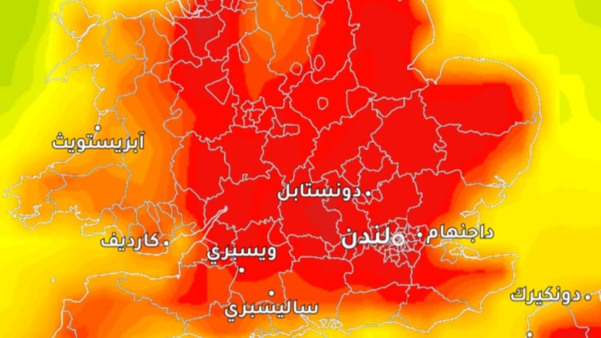 The heat wave expected in Britain will reach its peak on Monday and Tuesday