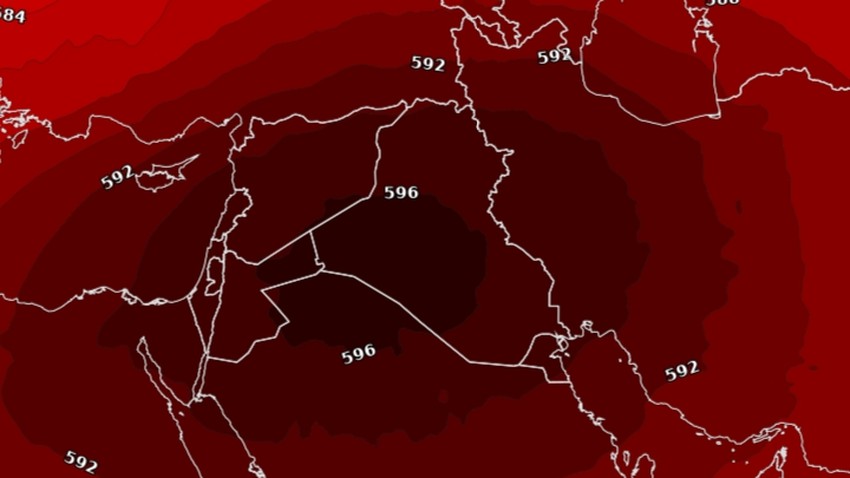 Irak | Indices d&#39;une masse d&#39;air enflammée de chaleur au début du mois d&#39;août.Détails