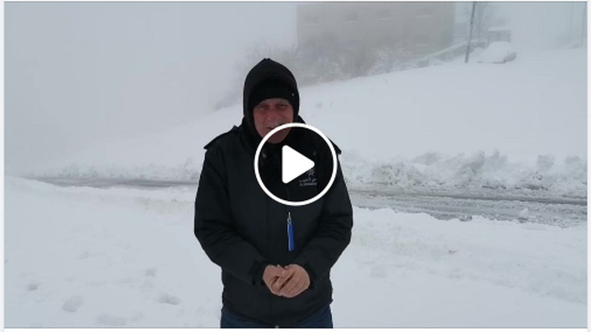 بث مباشر | مشاهد للثلوج المتراكمة والأجواء المميزة من العاصمة عمّان منطقة صويلح مع مندوب طقس العرب | الخميس 27-1-2022