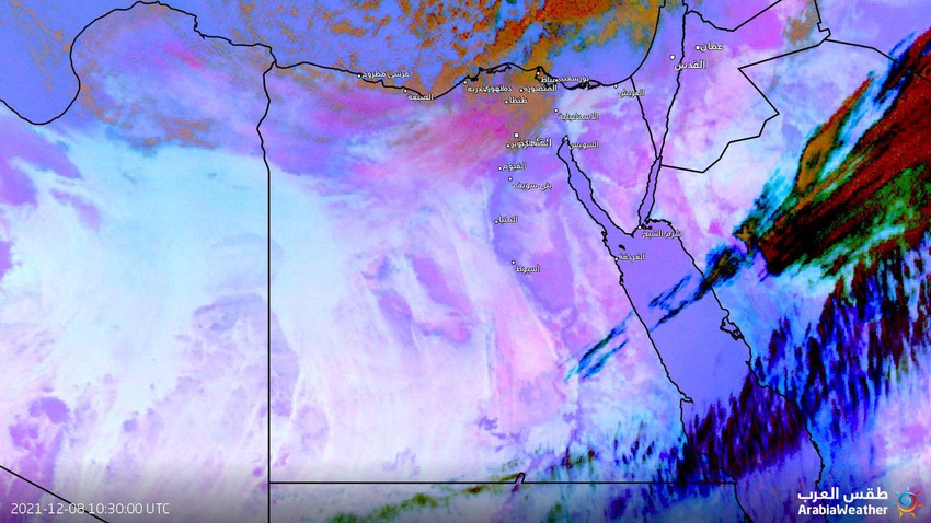 مصر | تحديث 01:15 ظهراً : تنبيه من موجة غبار تندفع نحو اجزاء من القاهرة الكبرى والوجه البحري