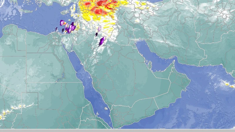 تحديث جوي | سحب رعدية ممطرة تؤثر على أجزاء من الجوف والحدود الشمالية | عرب تايم تحديث جوي | سحب رعدية ممطرة تؤثر على أجزاء من الجوف والحدود الشمالية | عرب تايم