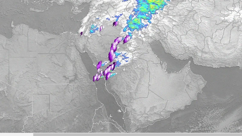 سحب رعدية على مناطق عدة ورصد تخريجات بحرية قبالة سواحل منطقة المدينة | عرب تايم سحب رعدية على مناطق عدة ورصد تخريجات بحرية قبالة سواحل منطقة المدينة | عرب تايم