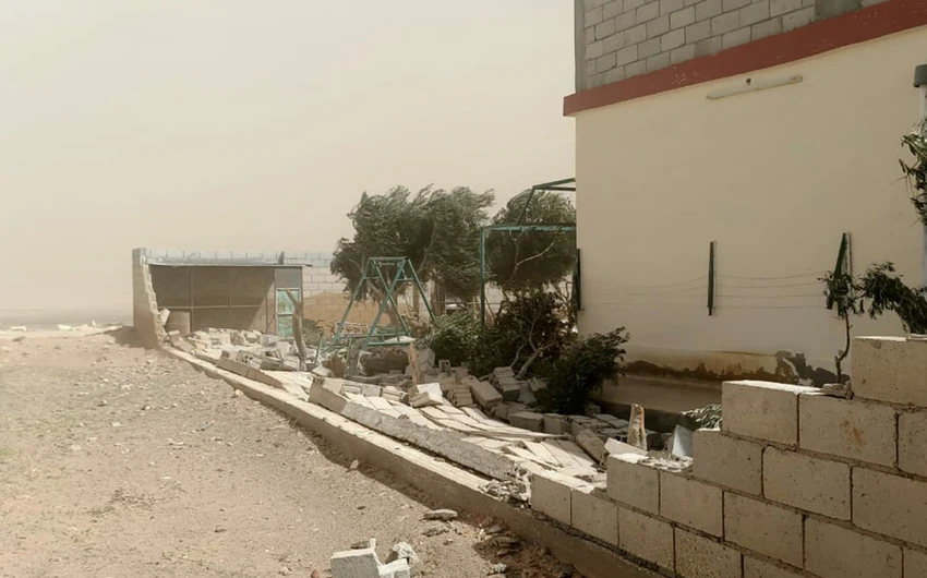 Jordan: Scenes of damage that occurred in some areas as a result of strong winds during the recent depression