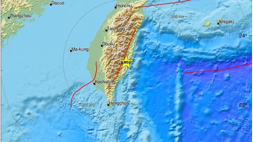 Magnitude 7.2 earthquake off Taiwan&#39;s east coast