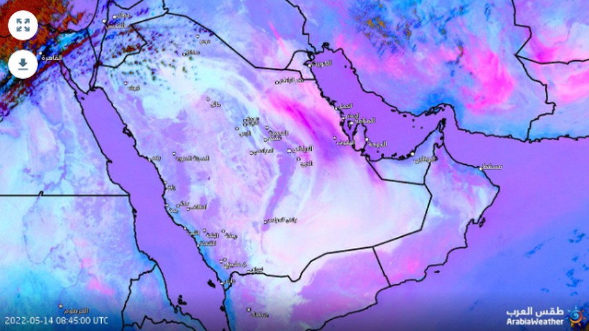 السعودية | عواصف رملية تضرب الشرقية وشبه انعدام للرؤية الأفقية في الإحساء الان