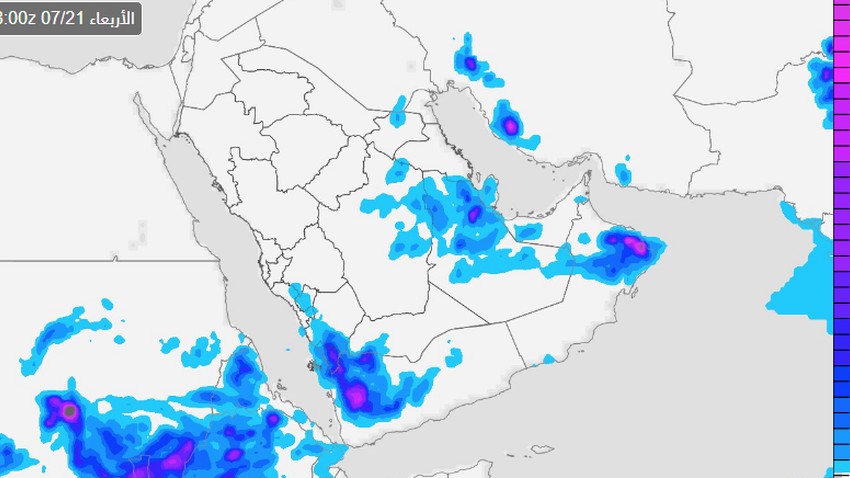 السعودية | الرياض والشرقية على موعد مع تجدد لفرص الأمطار يوم الاربعاء .. تفاصيل