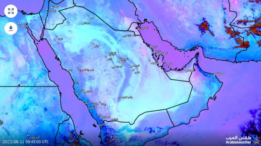 السعودية | تأثيرات محدودة حتى الساعة لرياح البوارح على المنطقة الشرقية