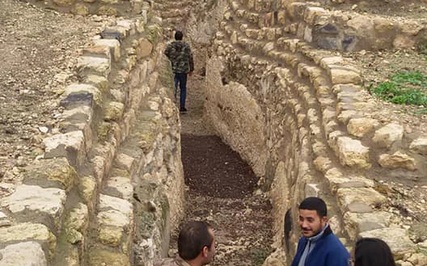 The opening of the longest archaeological water tunnel in the city of Jadara - Umm Qais in northern Jordan