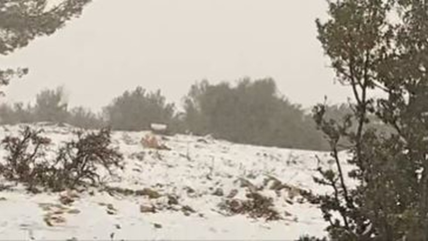 الأردن | بث مُباشر - تساقط كثيف للثلوج في مرتفعات سوف - جرش