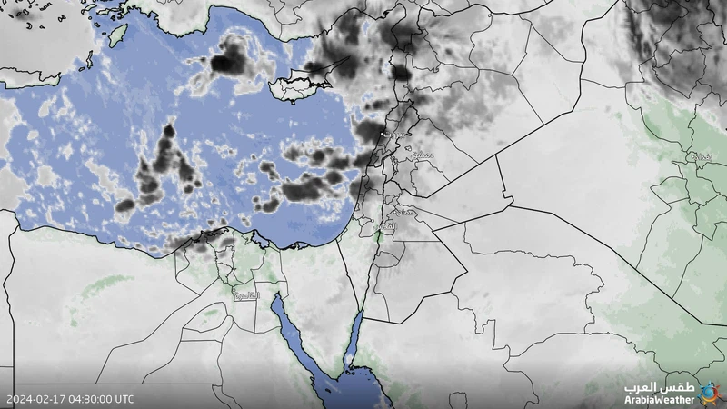 الأردن - 8:00 صباحاً | سحب ممطرة متفاوتة الغزارة تؤثر على أجزاء من شمال المملكة  الأردن - 8:00 صباحاً | سحب ممطرة متفاوتة الغزارة تؤثر على أجزاء من شمال المملكة