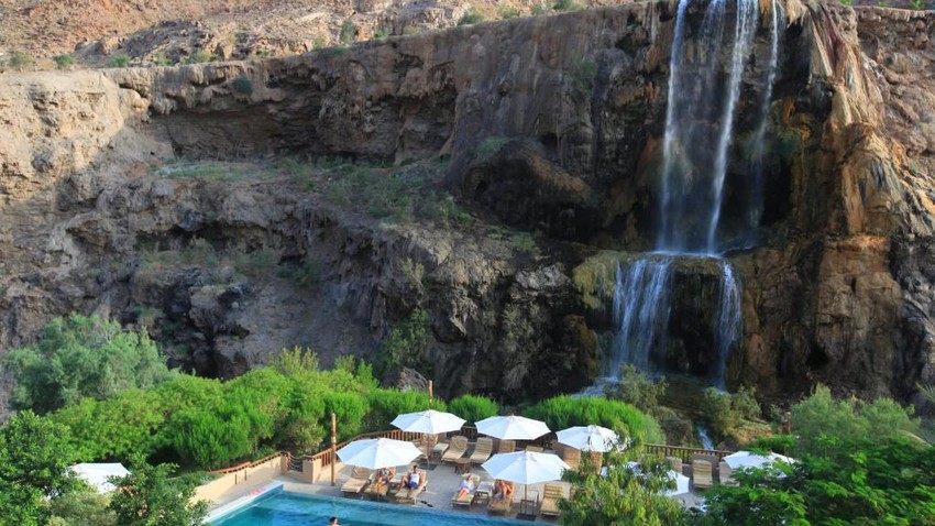 Ma&#39;in Baths in Jordan..a wonderful place that combines tourism, treatment and entertainment