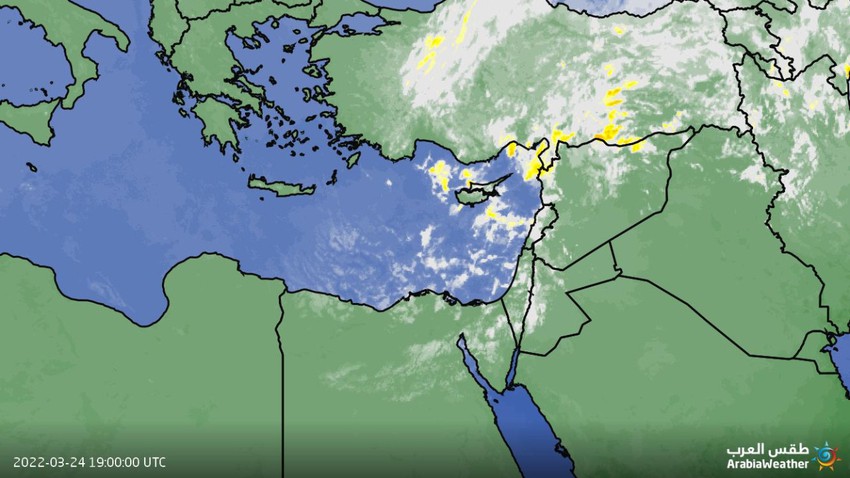 Jordanie | La fréquence des pluies s&#39;est intensifiée avec les heures après minuit, avec des risques de chute de neige sur les hauteurs montagneuses